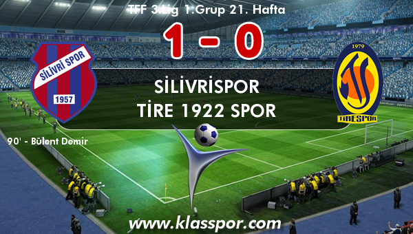 Silivrispor 1 - Tire 1922 Spor 0