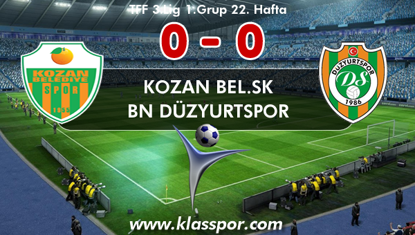 Kozan Bel.SK 0 - BN Düzyurtspor 0