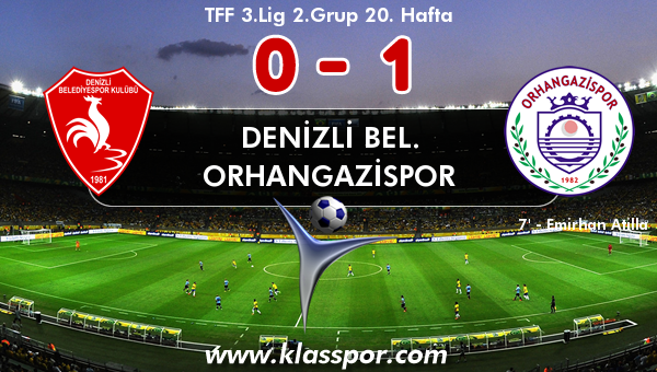 Denizli Bel. 0 - Orhangazispor 1