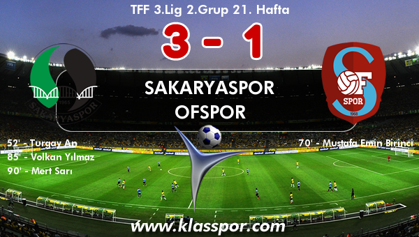 Sakaryaspor 3 - Ofspor 1