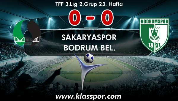 Sakaryaspor 0 - Bodrum Bel. 0