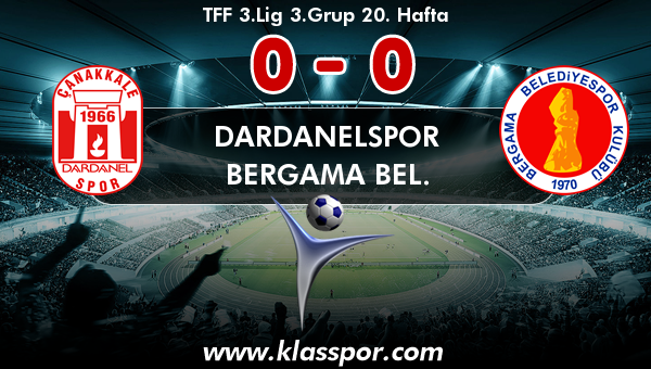 Dardanelspor 0 - Bergama Bel. 0