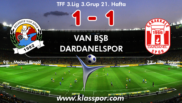 Van BŞB 1 - Dardanelspor 1