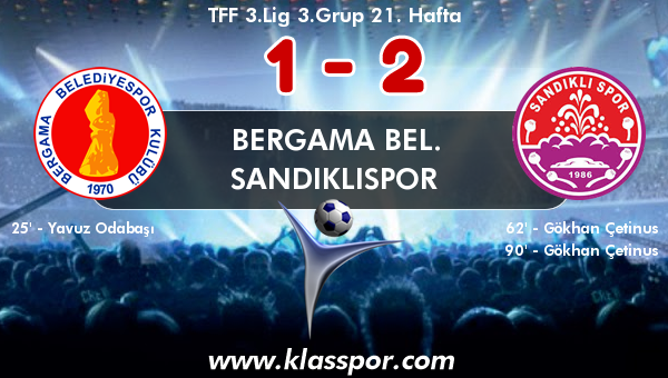 Bergama Bel. 1 - Sandıklıspor 2