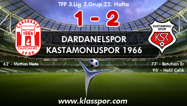 Dardanelspor 1 - Kastamonuspor 1966 2