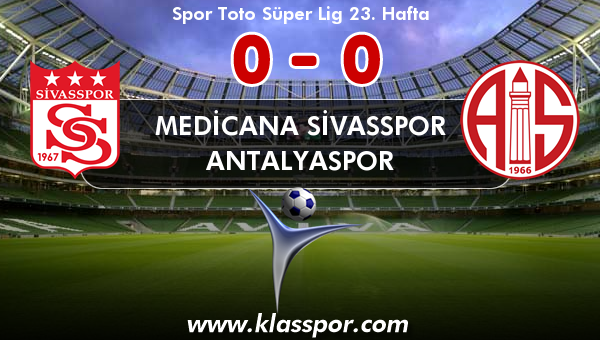 Medicana Sivasspor 0 - Antalyaspor 0