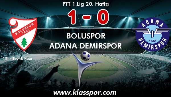 Boluspor 1 - Adana Demirspor 0