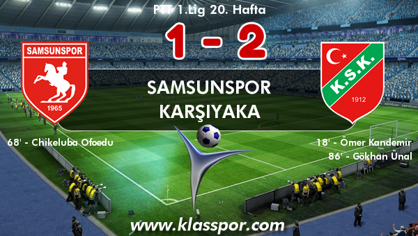 Samsunspor 1 - Karşıyaka 2