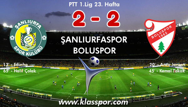 Şanlıurfaspor 2 - Boluspor 2