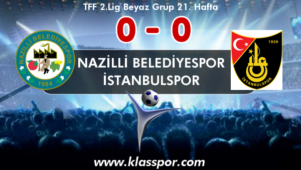 Nazilli Belediyespor 0 - İstanbulspor 0