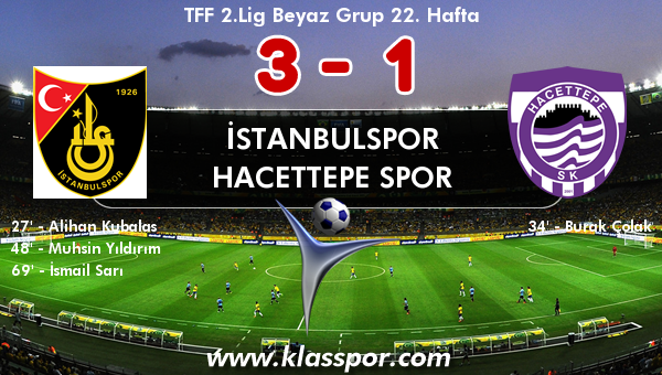 İstanbulspor 3 - Hacettepe Spor 1