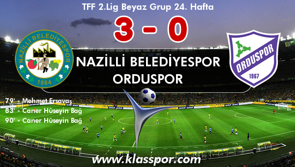 Nazilli Belediyespor 3 - Orduspor 0