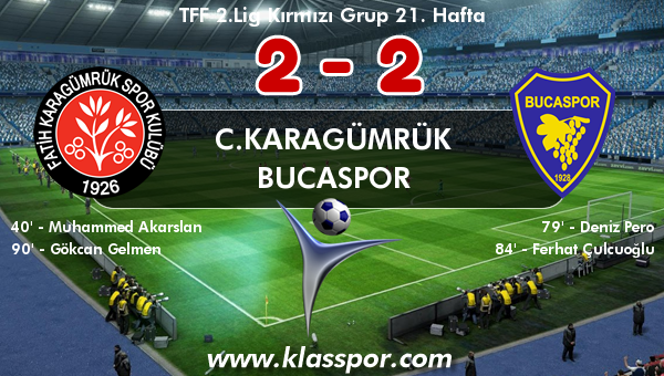 C.Karagümrük 2 - Bucaspor 2