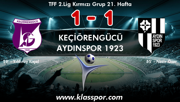 Keçiörengücü 1 - Aydınspor 1923 1