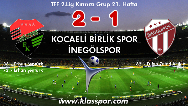 Kocaeli Birlik Spor 2 - İnegölspor 1