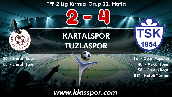 Kartalspor 2 - Tuzlaspor 4