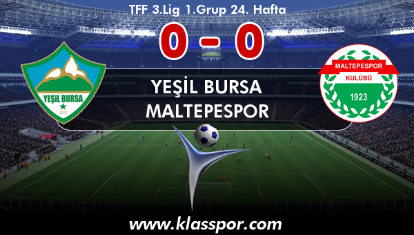 Yeşil Bursa 0 - Maltepespor 0