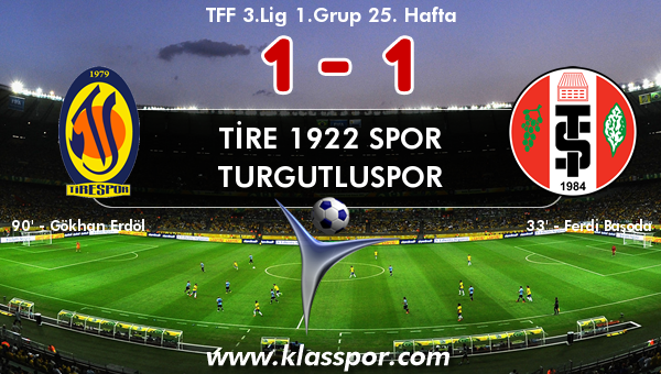 Tire 1922 Spor 1 - Turgutluspor 1