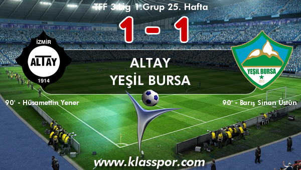 Altay 1 - Yeşil Bursa 1