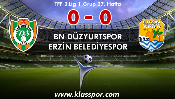 BN Düzyurtspor 0 - Erzin Belediyespor 0