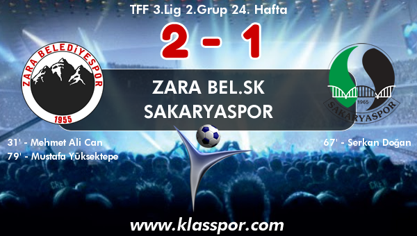 Zara Bel.SK 2 - Sakaryaspor 1