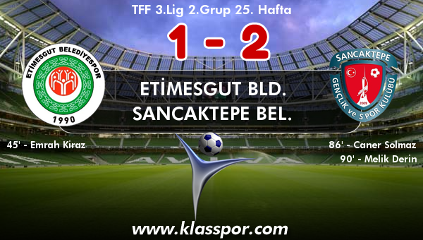 Etimesgut Bld. 1 - Sancaktepe Bel. 2