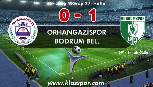 Orhangazispor 0 - Bodrum Bel. 1