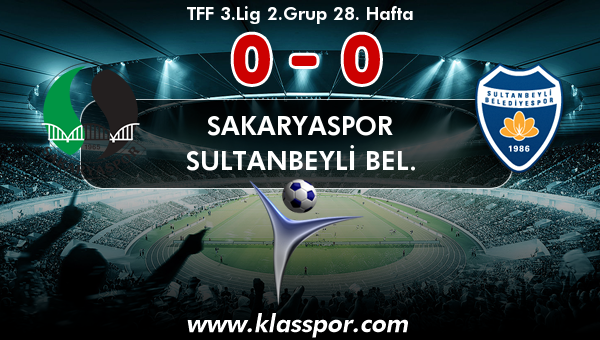 Sakaryaspor 0 - Sultanbeyli Bel. 0