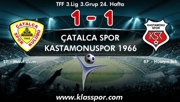 Çatalca Spor 1 - Kastamonuspor 1966 1