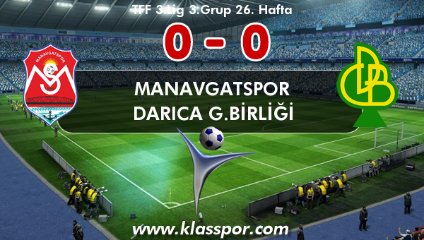 Manavgatspor 0 - Darıca G.Birliği 0