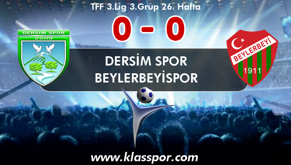 Dersim Spor 0 - Beylerbeyispor 0