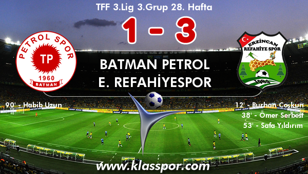 Batman Petrol 1 - E. Refahiyespor 3