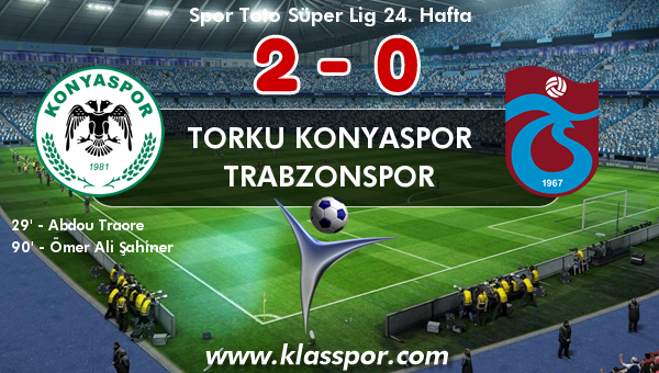 Torku Konyaspor 2 - Trabzonspor 0