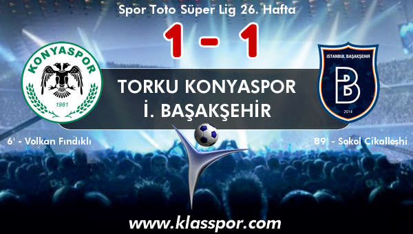 Torku Konyaspor 1 - İ. Başakşehir 1