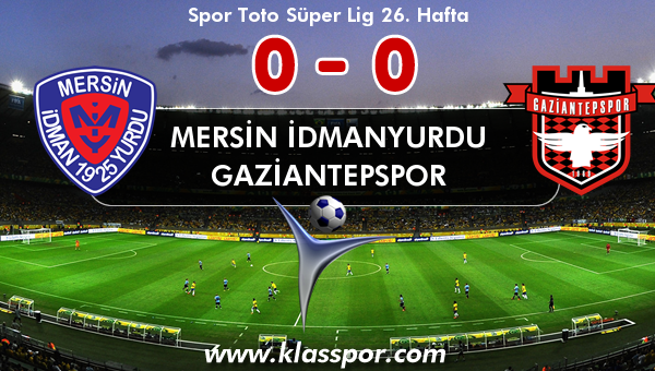 Mersin İdmanyurdu 0 - Gaziantepspor 0