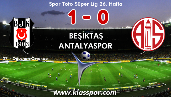 Beşiktaş 1 - Antalyaspor 0