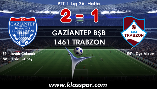 Gaziantep BŞB 2 - 1461 Trabzon 1