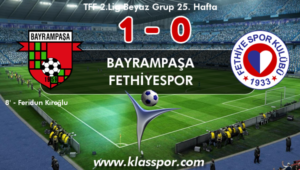 Bayrampaşa 1 - Fethiyespor 0