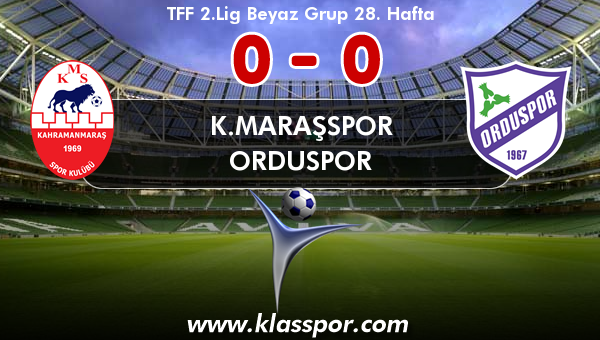 K.Maraşspor 0 - Orduspor 0