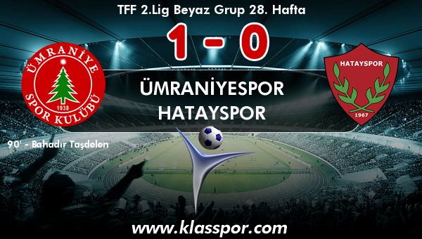 Ümraniyespor 1 - Hatayspor 0