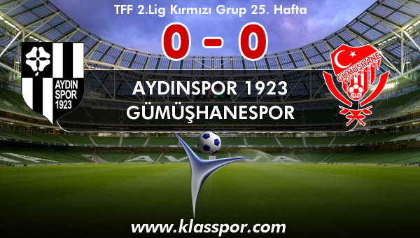 Aydınspor 1923 0 - Gümüşhanespor 0