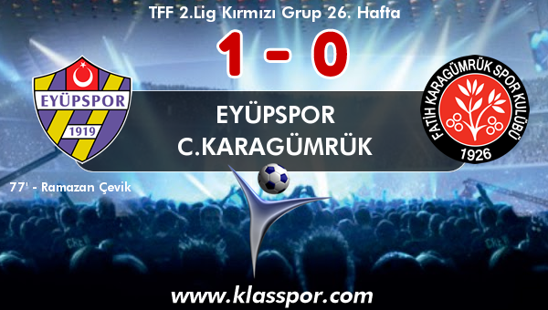 Eyüpspor 1 - C.Karagümrük 0