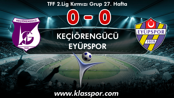 Keçiörengücü 0 - Eyüpspor 0