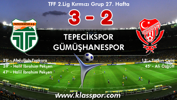 Tepecikspor 3 - Gümüşhanespor 2