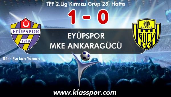 Eyüpspor 1 - MKE Ankaragücü 0