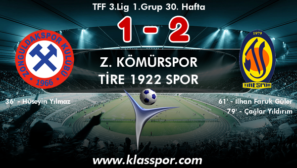 Z. Kömürspor 1 - Tire 1922 Spor 2