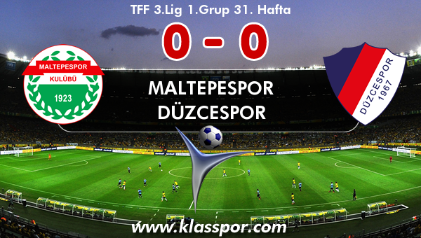 Maltepespor 0 - Düzcespor 0