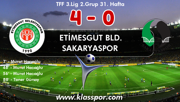 Etimesgut Bld. 4 - Sakaryaspor 0