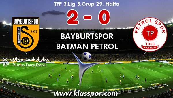 Bayburtspor 2 - Batman Petrol 0