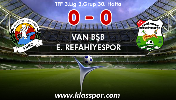 Van BŞB 0 - E. Refahiyespor 0